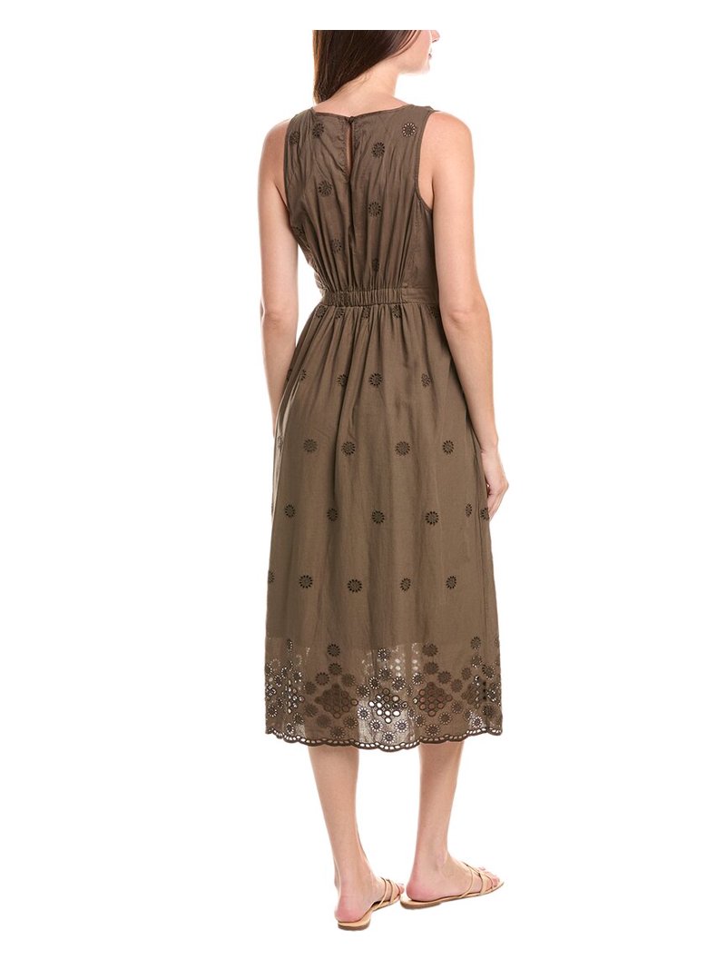 Michael Stars womens Faith Midi Dress, m, Green