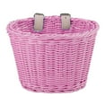 thumbnail image 2 of ZenCart Kids Bicycle Front Wicker Basket with Adjustable Strap Toddlers Boys Girls Balance Bike Vintage Handmade Rattan Woven Storage Basket Bike Accessories, 2 of 8