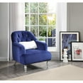 thumbnail image 2 of Passion Furniture Jewel Blue Upholstered Accent Chair, 2 of 5
