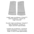 thumbnail image 4 of Soidarity 1 par de calcetines de espinilleras de fútbol para adultos y niños, soporte deportivo para piernas, mangas de pantorrilla, almohadillas de alta Deportes y aire libre Gris/L Soidarity OD010427-07, 4 of 6