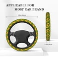 thumbnail image 3 of Cauagu Fresh Corn 1 Print Car Steering Wheel Cover - Universal Car Accessory for Diverse Cars for Steering Wheel with a Diameter of 14.5"-15", 3 of 7