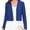 Royal Blue, variant on Chiclily Women's Long Sleeve Cropped Cardigans Sweaters Open Front Knit Short Shrugs for Dresses, Yellow L