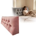 thumbnail image 2 of Triangular Bed Rest Pillow Extra Tall Thick 120x50x15cm for Reading Sleeping, 2 of 9