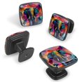 thumbnail image 2 of 4 Pcs Cabinet Handle Drawer Pulls Elephant Knobs with Screws Square Furniture Office Cabinet Knob Decoration, 2 of 7