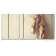 thumbnail image 2 of wall26 - 3 Piece Canvas Wall Art - Romantic Posed Pointe Shoes in Natural Light - Modern Home Art Stretched and Framed Ready to Hang - 16"x24"x3 Panels, 2 of 4