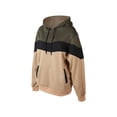 thumbnail image 2 of Yuemengxuan Men Contrast Color Hooded Sweatshirt, Loose Long Sleeve Pullover with 2 Pockets, 2 of 8