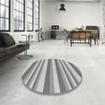 thumbnail image 3 of Ahgly Company Indoor Rectangle Patterned Platinum Silver Gray Area Rugs, 2' x 3', 3 of 6