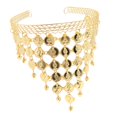 thumbnail image 3 of Diadema de Danza Del Vientre para Mujer Perfecl Triángulo dorado 14*15cm, 3 of 8