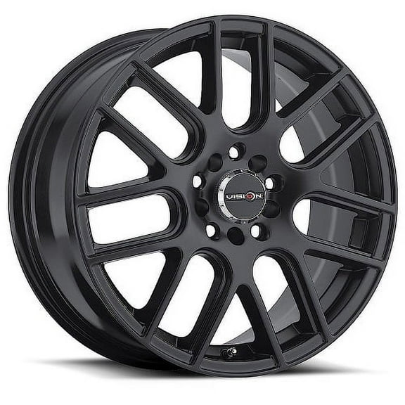 18x8 Vision 426H Cross Matte Black Wheel 5x4.5 (40mm)