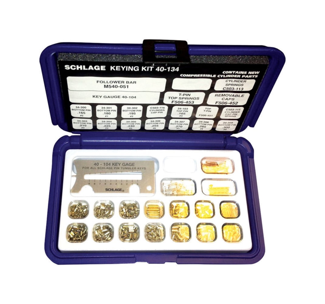 Re-Key a Lock Kit with Pre-Cut Keys for Rekeying all your Locks to One Key For Schlage Brand Locks Type “C” 5-Pin Style Locks PRIME-LINE E 2402 Re-Keying Kit 
