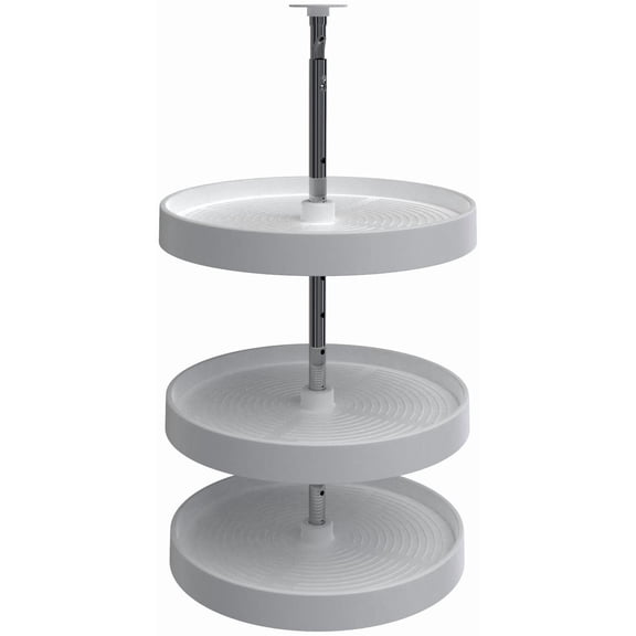 Rev-A-Shelf LD-2063-1836-11-1 Lazy Daisy Polymer Triple 3 Tier Shelf 18" Full Circle