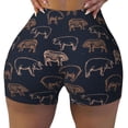 thumbnail image 2 of Fotbe Pig Farm Shorts Sin Costuras – Shorts Deportivos de Cintura Alta para Mujer, Elásticos para Gimnasio, Yoga, Running o Ciclismo-Medium, 2 of 8