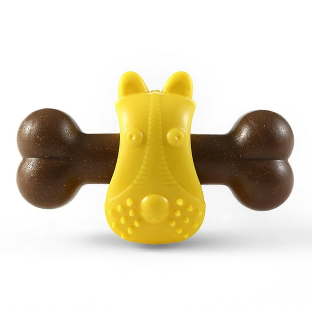 Hearth & Gear Pet Dog Chewing Toys Rubber Bone Dog Toys Chewing Toys For Small And Medium Sized Dogs Interactive Health Assistance Supporting Chewing Behavior Dog Chew Brush with Toothpaste Tick Key