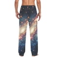 thumbnail image 4 of joogoo Men's Pajama Pants Shiney Glittering Galaxy Cotton Long Sleepwear Lounge Pants L, 4 of 7