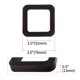 thumbnail image 5 of Kenally Silenciador de goma para receptor de enganche de 3 piezas, almohadilla de silenciador de absorción de impacto de 2 pulgadas, accesorios Vehículos, repuestos y accesorios Mis Kenally VI017288-00B, 5 of 6