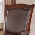 thumbnail image 4 of Furniture of America Simmons Wood Dining Arm Chair in Brown Cherry (Set of 2), 4 of 6