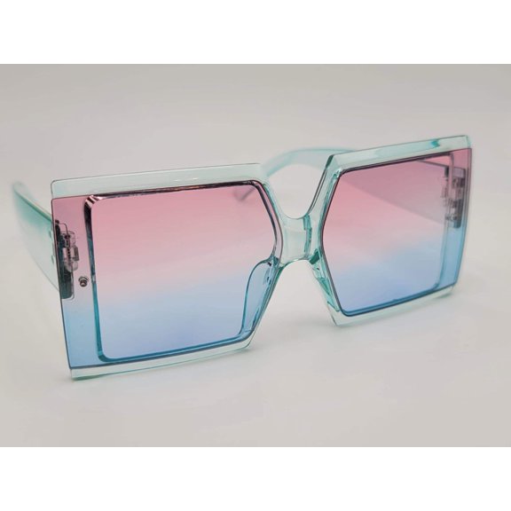 Popular Fashion Big Rectangle Women Luxury Sunglasses Vintage Shades UV400