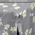 thumbnail image 4 of Flowers Insects Dog Crate Cover, Spring Art Iris Flowers and Dragonflies on Greyscale Background, Easy to Use Pet Kennel Cover Small Dogs Puppies Kittens, 7 Sizes, Grey Yellow and White, by Ambesonne, 4 of 6