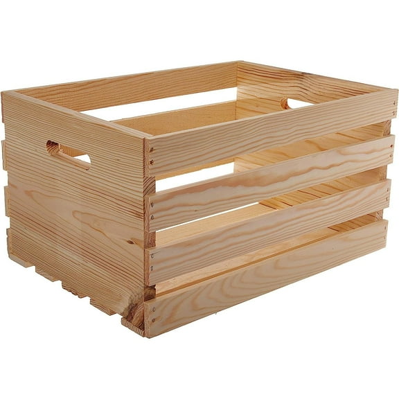 67140 18" Lx12.5 Wx9.5 H Large Crates & Pallet Wood Crate, Offers endless possibilities from storage to diy