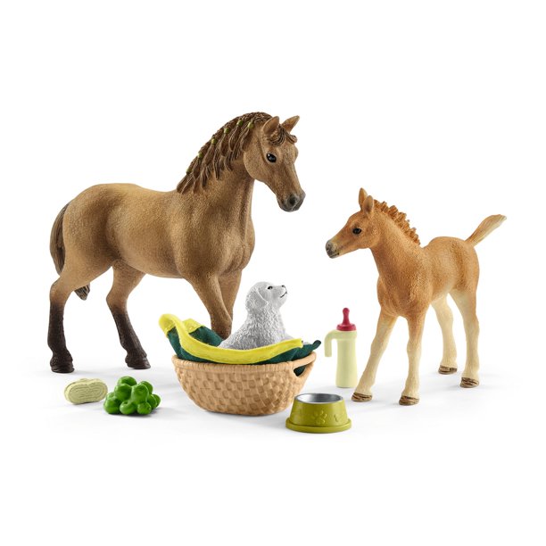 Schleich, Horse Club, Sarah’s Baby Animal Care with Quarter Horse Toy