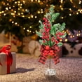 thumbnail image 3 of Christmas Decoration Clearance Hwkond 45CM Mini Christmas Tree With Bell Decorations Desktop Display Children's Gifts Christmas Package Small Trees Christmas Decorations,Red, 3 of 5