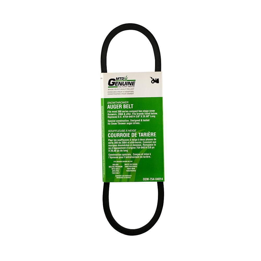 MTD 300 Series Replacement Snow Blower Auger Belt