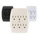 thumbnail image 1 of GE Adaptador de Tierra para pared con 6 enchufes Ivory, 1 of 7