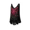 thumbnail image 3 of FASHIONWT Women Summer Plus Size Dark 
 Vibes Rose Lace Stitching Classical Vest, 3 of 3