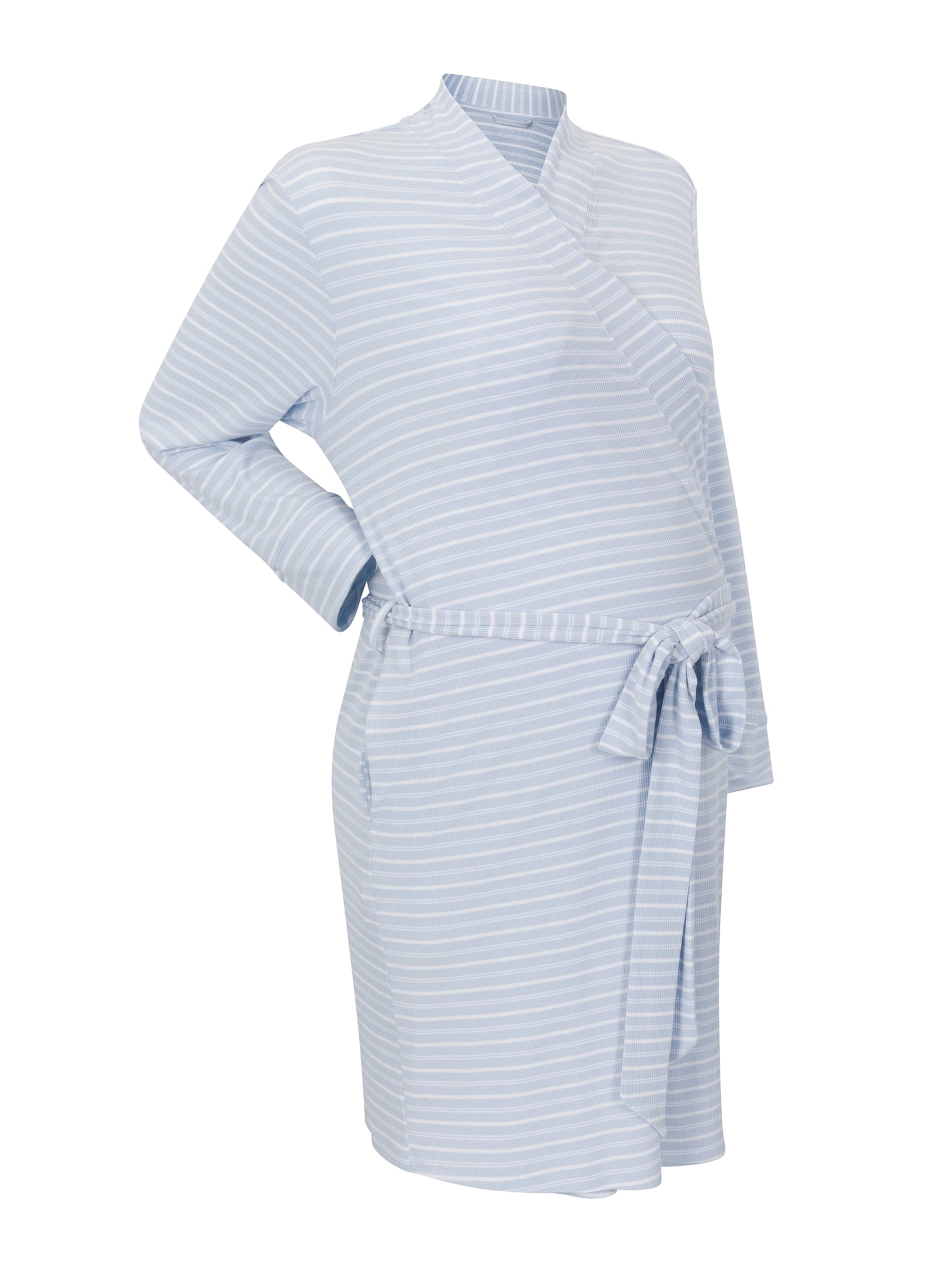 Ingrid & Isabel For Every Belly Women's Maternity Ribbed Robe, Sizes S-XXXL