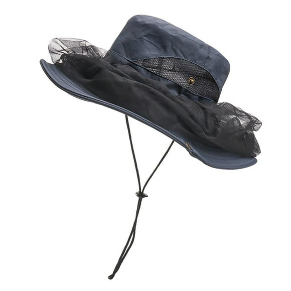 onlyliua para Interior/Exterior Sombrero de Malla para Exteriores, Antimosquitos E Insectos, Multifuncional, Escalada, Protección Solar, Secado Rápido, para Pescador