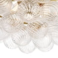 thumbnail image 3 of Possini Euro Design Possini Euro Albaro 27"W Gold and Fluted Glass 9-Light Pendant Light, 3 of 9