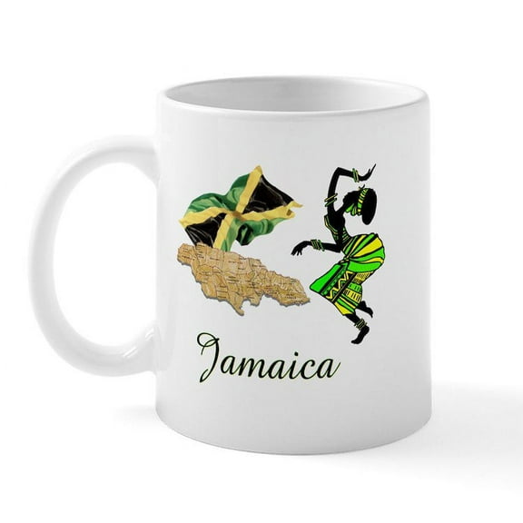 CafePress - Jamaica Mug - 11 oz Ceramic Mug - Novelty Coffee Tea Cup