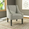 thumbnail image 4 of HomePop Modern Swoop Accent Chair with Nailhead Trim, Multiple Colors, 4 of 6