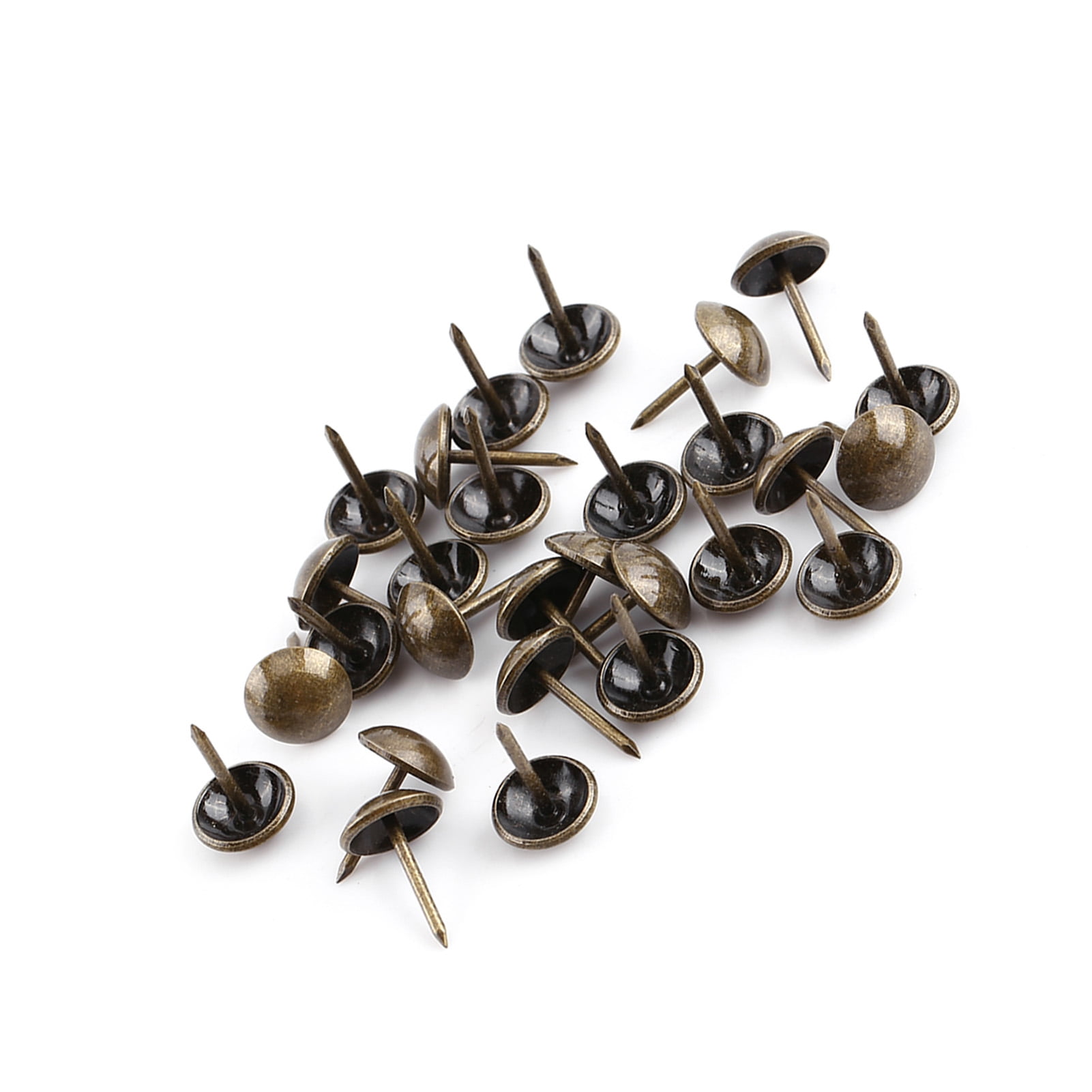 Vintage Bronze Metal Upholstery Nails – 100-Piece Decorative Tacks For Furniture, Sofa, Door, Crafting & Gift Projects, Antique Brass Finish