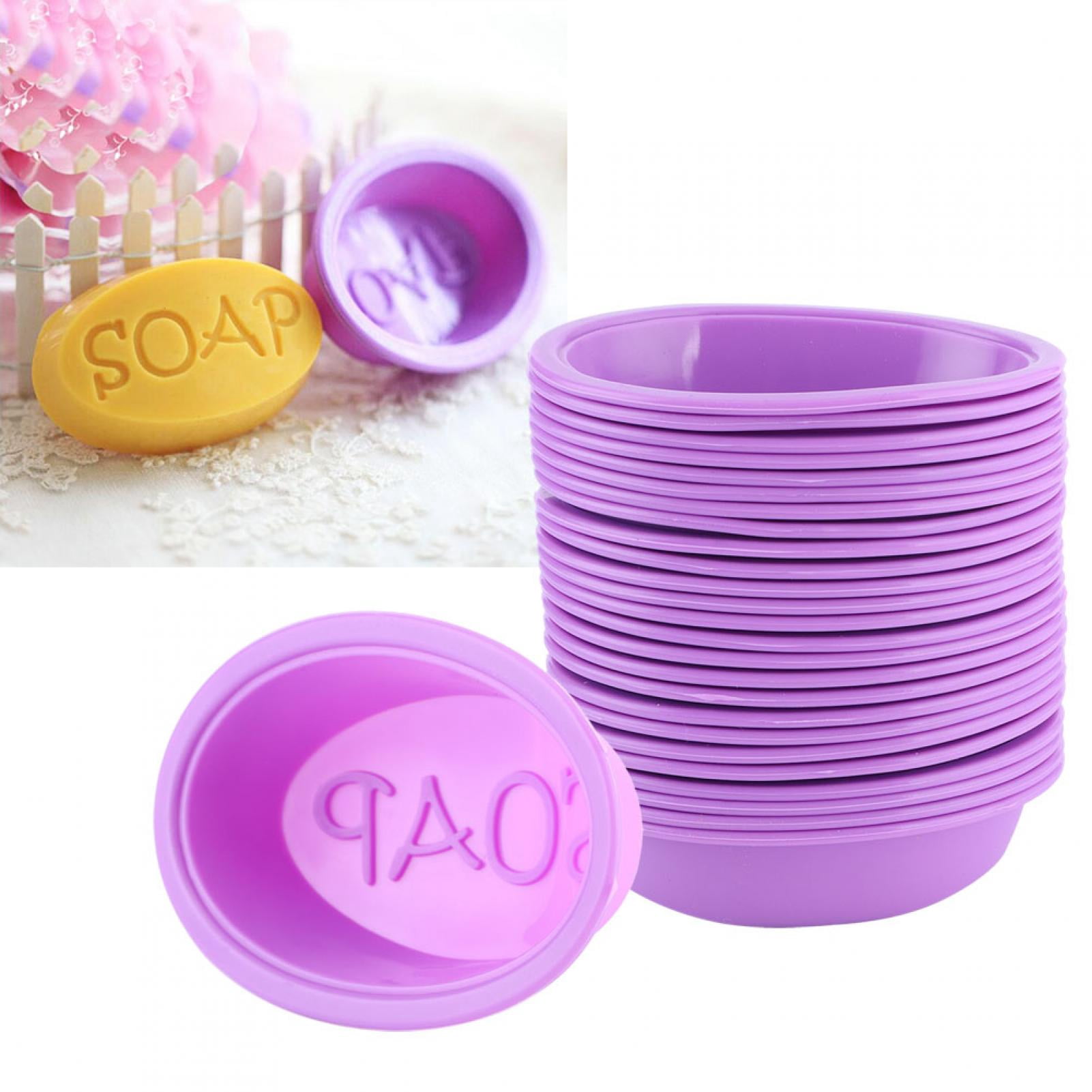 Lot De 25 Moules En Silicone Pour Savon Maison, Multifonction Pour Pâtisserie Et Loisirs Créatifs - Rose - 5