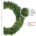 thumbnail image 2 of Northlight Ashcroft Cashmere Pine Artificial Commercial Christmas Wreath - 6' - Unlit, 2 of 4