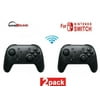 Wireless Gamepad Controller for Nintendo Switch (2 black pack)