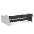thumbnail image 5 of Momspeace Upholstered Daybed with Drawers, Modern Fabric Queen Size Daybed Frame Sofa Bed, No Box Spring Needed, Space Saving - Beige, 5 of 8