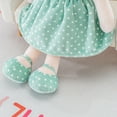 thumbnail image 5 of First Baby Doll Plush Rag Doll Sleeping Cuddle Buddy Doll Soft Baby Doll for Girls Wear Green Polka Dot Dress 13", 5 of 11