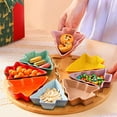 thumbnail image 6 of Qeeadeea Soy Sauce Dish Set, Small Bowls For Side Dishes, Small Condiment Bowls, Dipping Bowls, Floral Pattern Dip Bowls For Dessert, Snack-B-Set of 4, 6 of 7