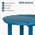 thumbnail image 4 of Nalone 40" Outdoor Bar Table, All Weather HDPE Bar Height Patio Table Counter Round Patio Cocktail Bar Table, Tall Bistro Table Pub Table for Deck, Porch, Backyard, Garden (Naby Blue), 4 of 8