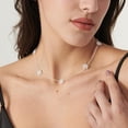 thumbnail image 2 of Collar BSGRL Pearl chapado en oro blanco de 14 quilates para mujer de 16+2 cm, 2 of 6