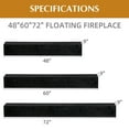 thumbnail image 4 of 48" Solid Fir Wood Fireplace Mantel - Floating Wall-Mounted Shelf with 50lb Capacity, Modern Farmhouse for Living Room & Kitchen, 4 of 11