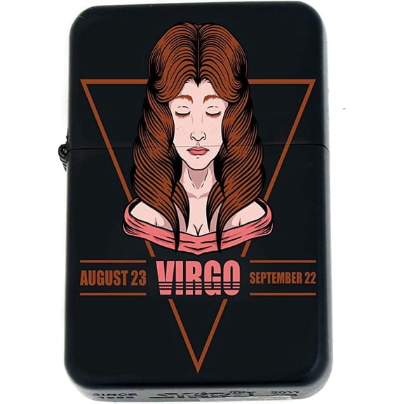 Father Days Special Gifts Infinity Oil Windproof Matt Black Lighter (Virgo)