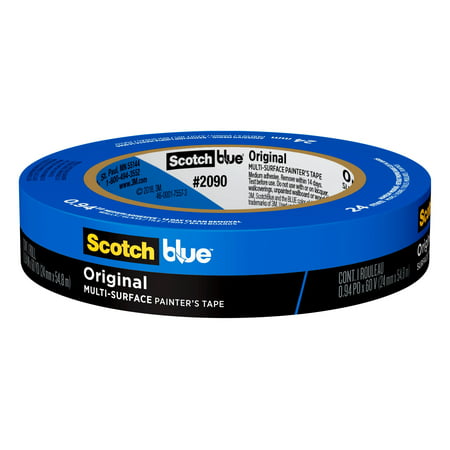 ScotchBlue Original Painter's Tape, 0.94 in x 60 yd, 1 (Best Painters Tape For 3d Printing)