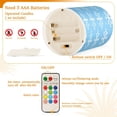thumbnail image 5 of Yayeee Flameless Candles with Remote Flickering Battery Operated Multi Color Changing, Christmas Ornaments Pattern, 5 of 7