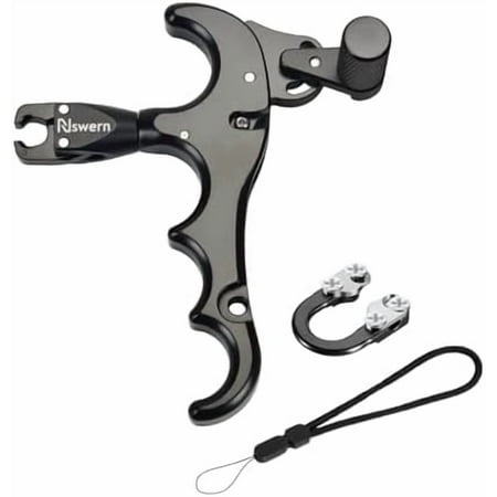 Bow Release Thumb Archery 4 Finger Release-Bow Trigger 360° Rotatable Thumb Release for Compound Bow$$Other