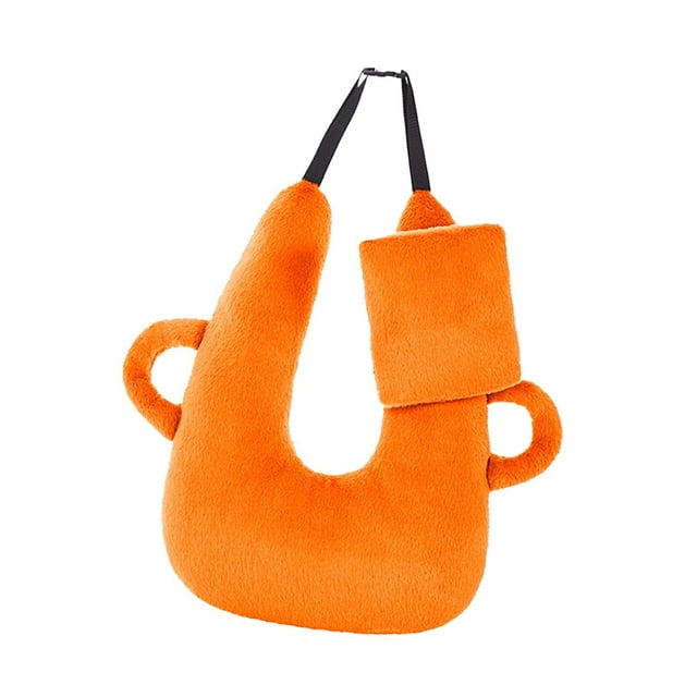 Almohada De Viaje Para Descansar En Viajes De Larga Distancia Para Cabeza, Hombros, Cuerpo Y Soporte, Color Naranja