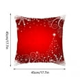 thumbnail image 5 of Clearance! SDJMa Christmas Blessing Santa Claus Snowman Red Throw Pillow Covers, 18 x 18 Inch Winter Holiday Cushion Case Decoration for Sofa Couch, 5 of 5