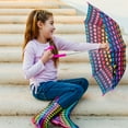 thumbnail image 5 of Wildkin Kids' Rainbow Hearts Umbrella, Multicolor, 1 Count, 5 of 7